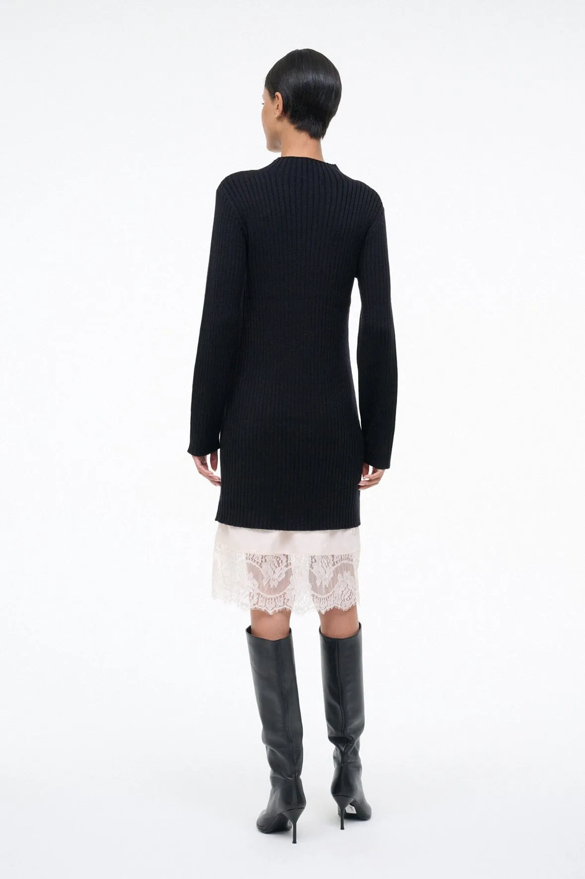 WILLOW SWEATER DRESS | BLACK sold by STAUD product image thumbnail 3