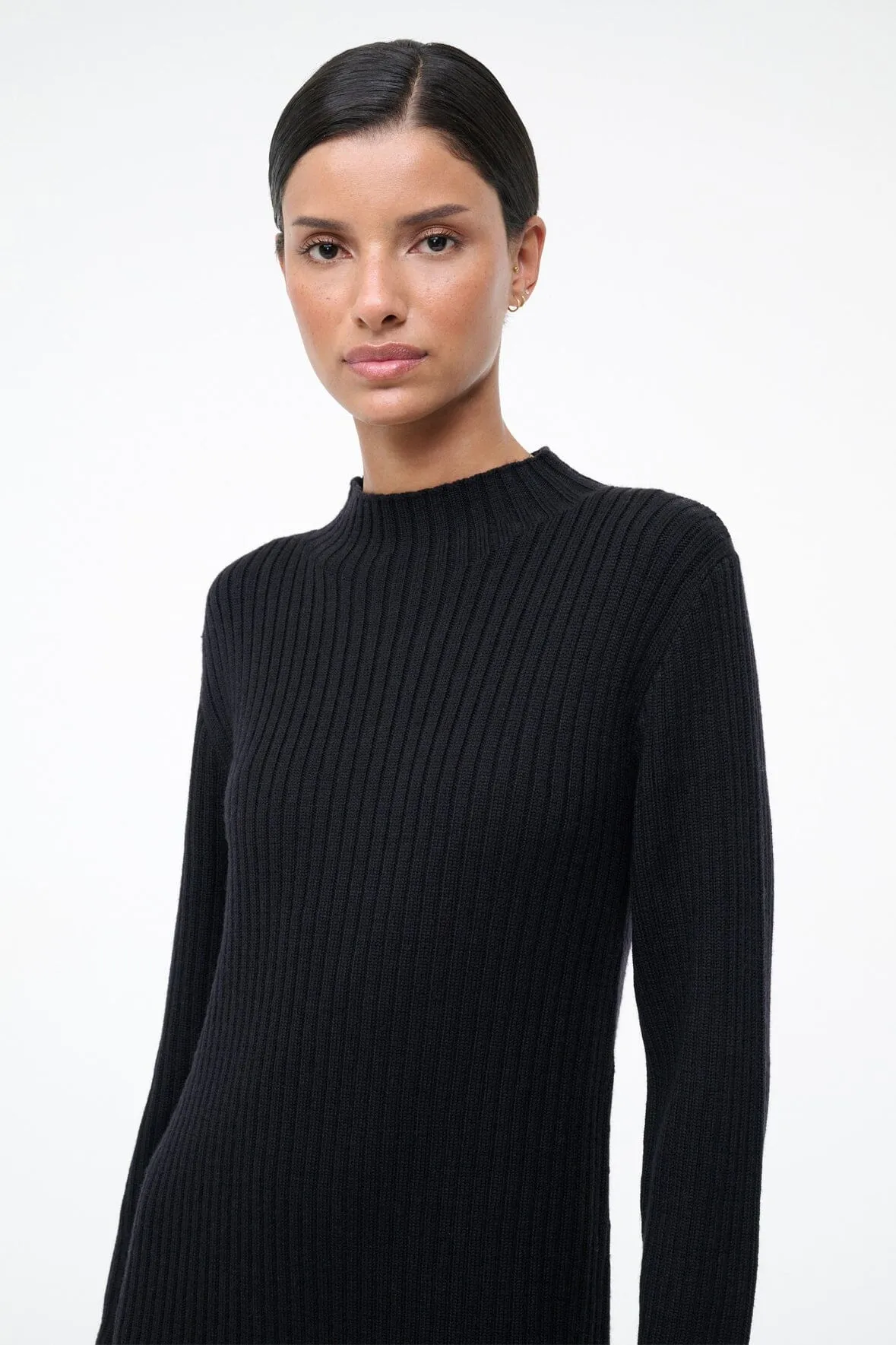 WILLOW SWEATER DRESS | BLACK sold by STAUD product image thumbnail 4