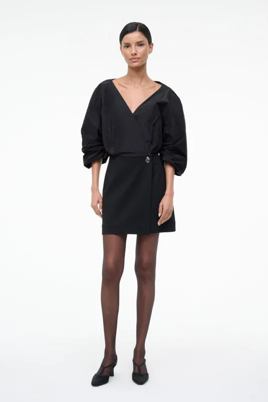 ORION MINI DRESS | BLACK sold by STAUD