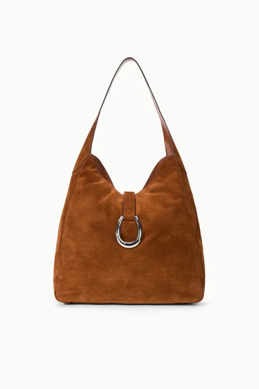 MAYA HOBO BAG | TABAC SUEDE made by STAUD