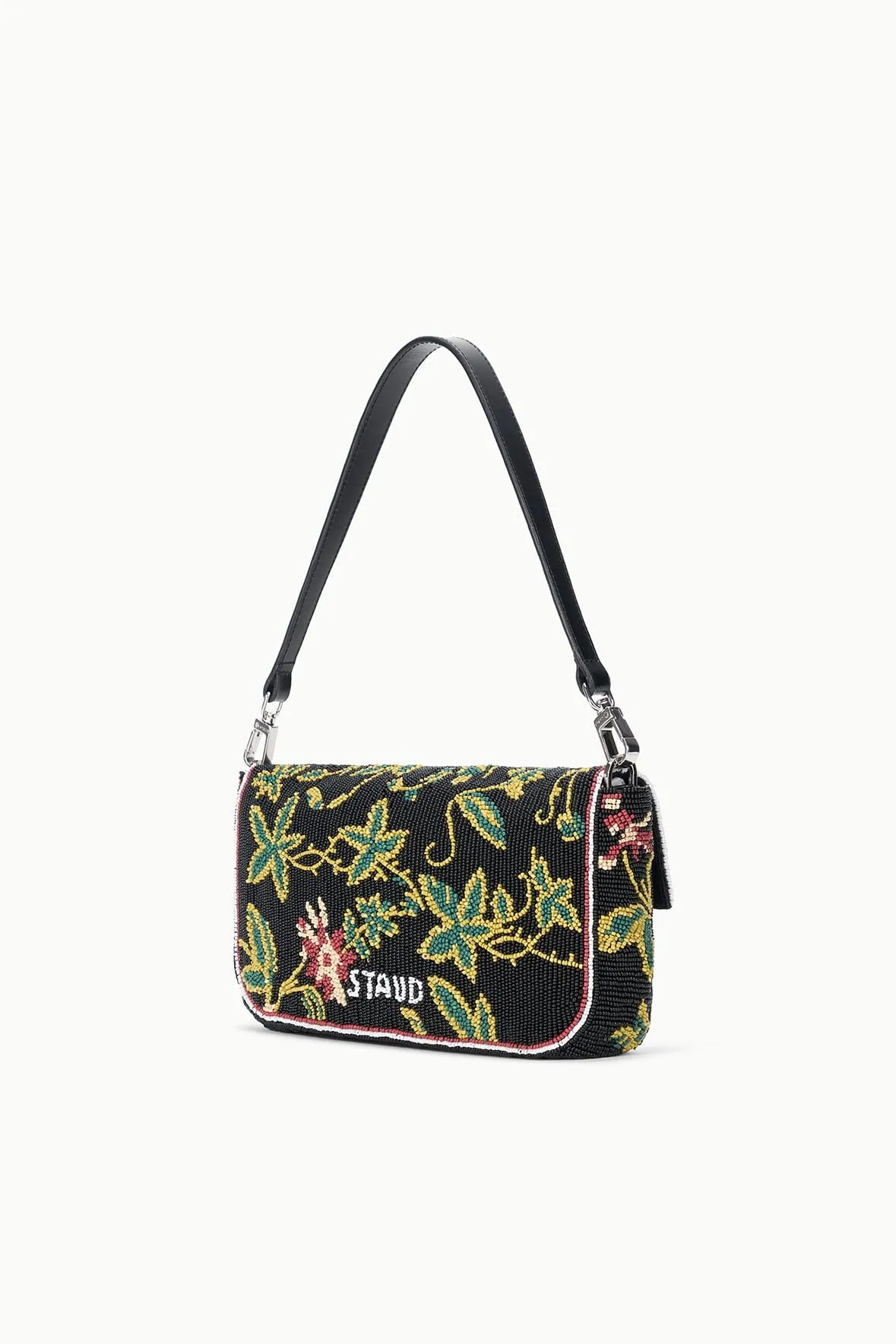 TIMMY CONVERTIBLE SHOULDER BAG | BLACK FLORAL sold by STAUD product image thumbnail 3
