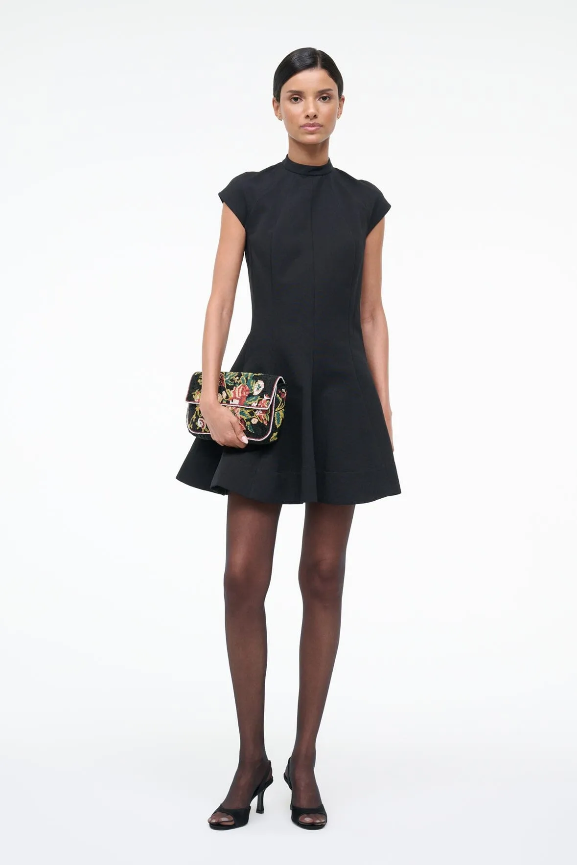 TIMMY CONVERTIBLE SHOULDER BAG | BLACK FLORAL sold by STAUD product image thumbnail 2