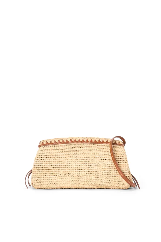 MAUDE CONVERTIBLE CLUTCH | NATURAL TAN sold by STAUD