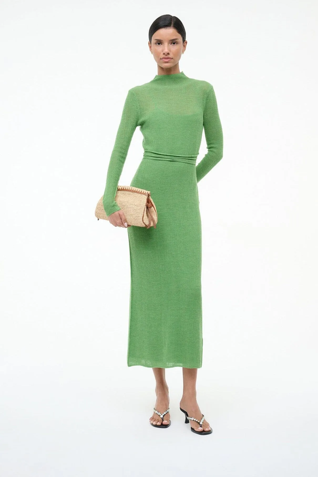 FREJA KITTEN HEEL | MOTHER OF PEARL sold by STAUD product image thumbnail 2