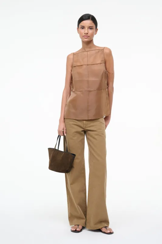 CHANDLER TOP | WALNUT sold by STAUD