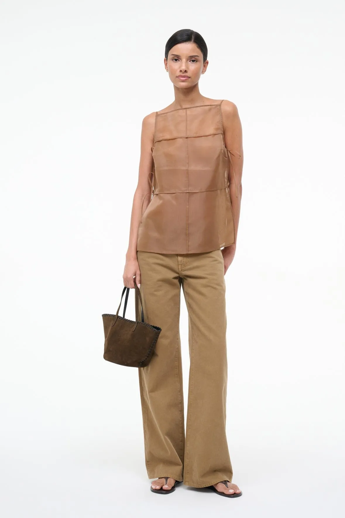 CHANDLER TOP | WALNUT sold by STAUD