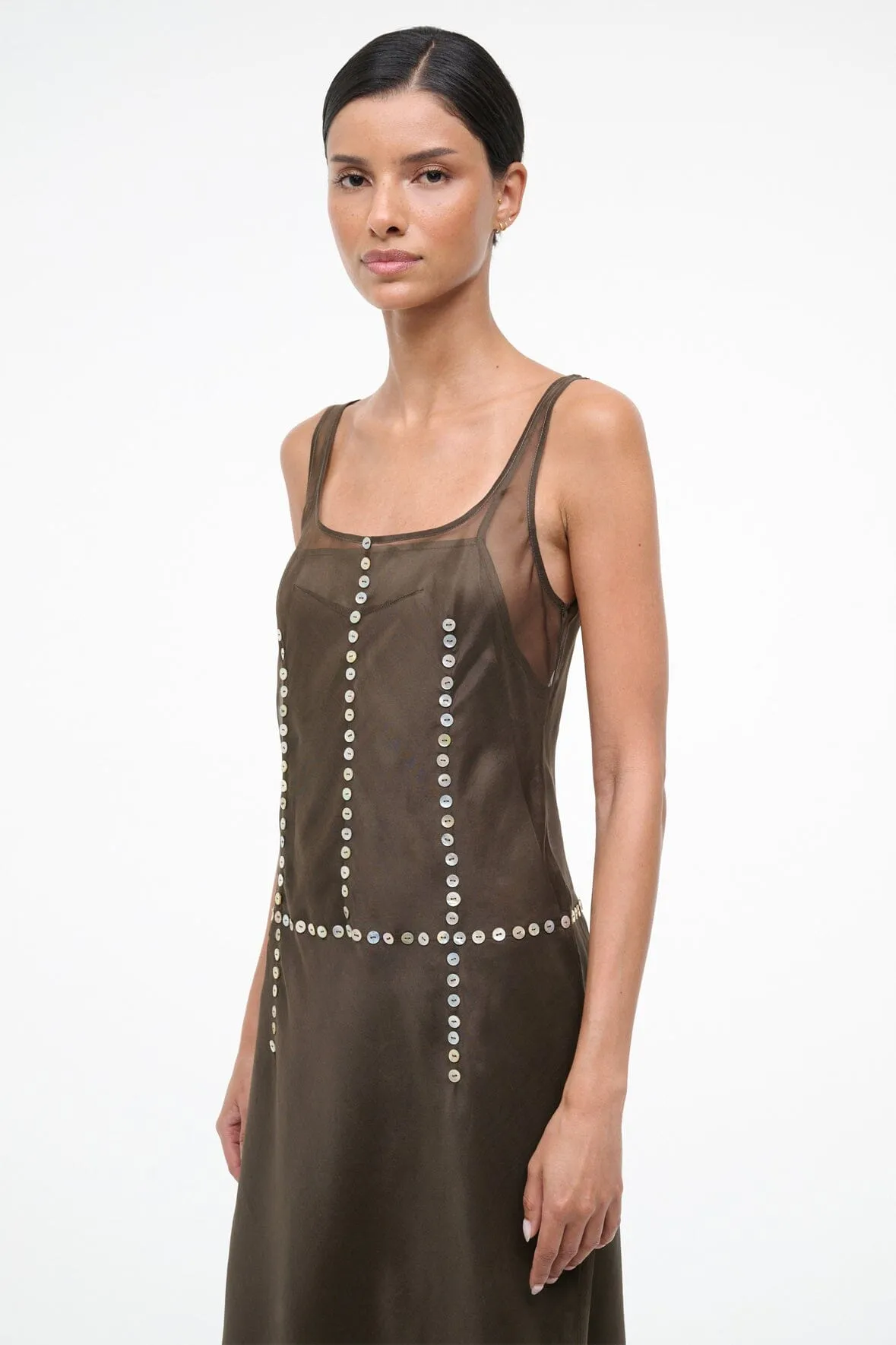 GRETA SILK DRESS | SOIL sold by STAUD product image thumbnail 4
