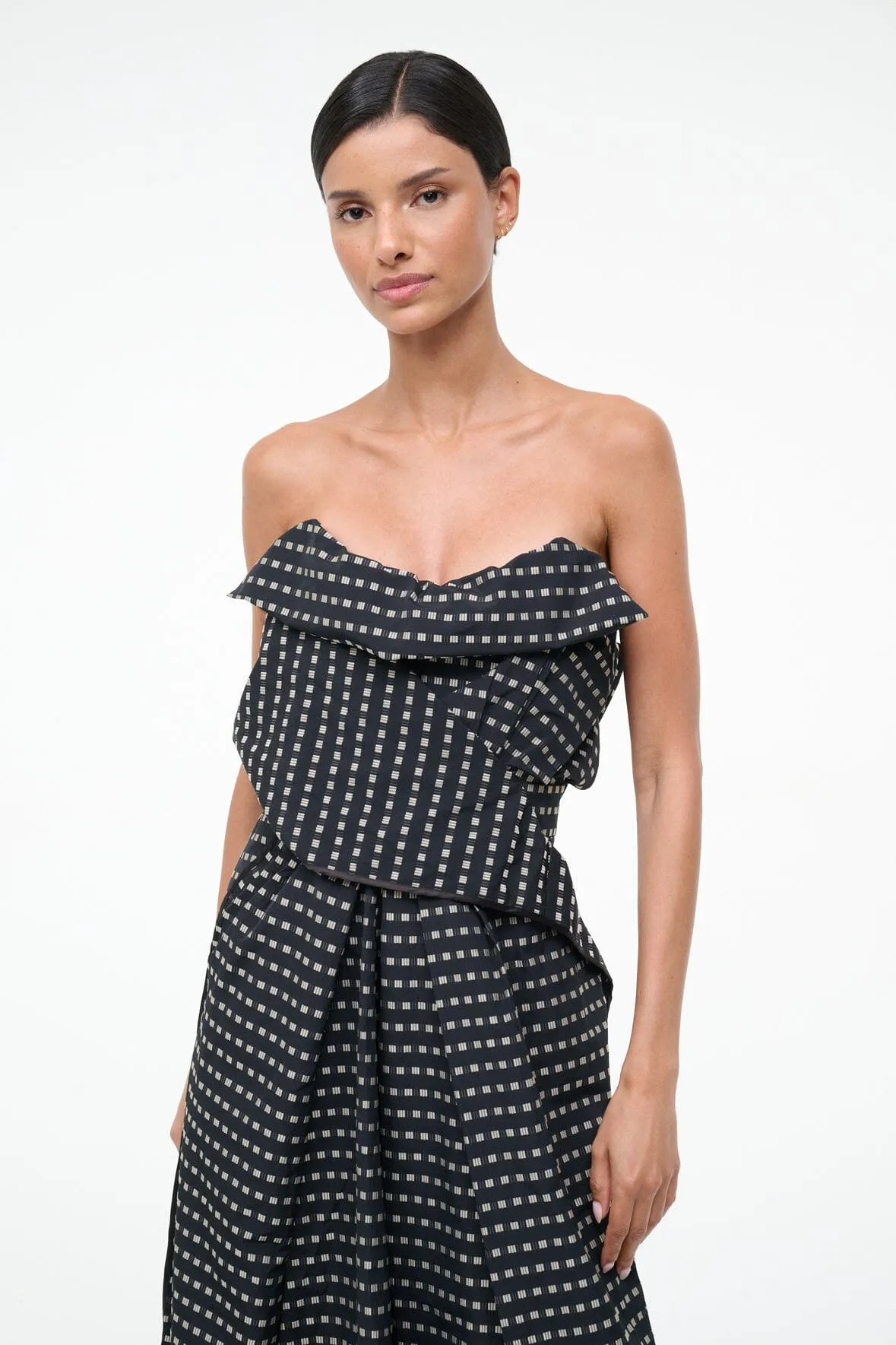 ALESSIA DRESS | BLACK GEO sold by STAUD product image thumbnail 2