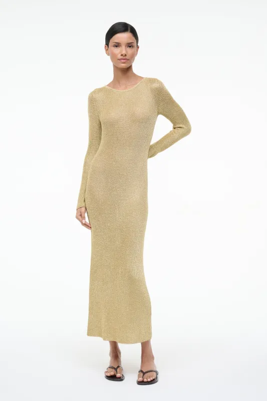 NIKITTA DRESS | GOLD sold by STAUD