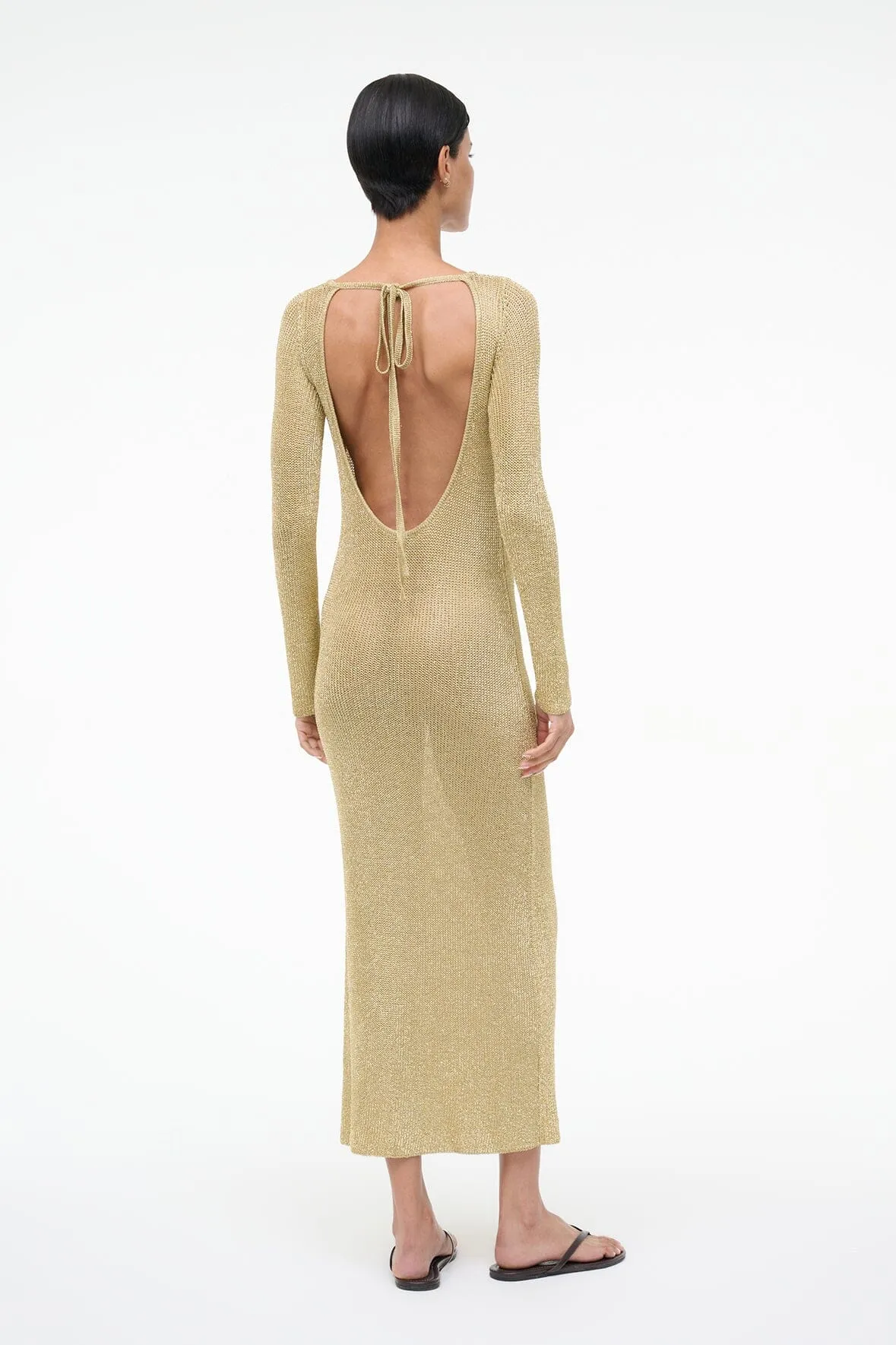 NIKITTA DRESS | GOLD sold by STAUD product image thumbnail 2