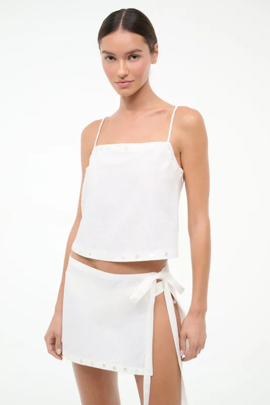 KIRRA LINEN TANK | IVORY sold by STAUD