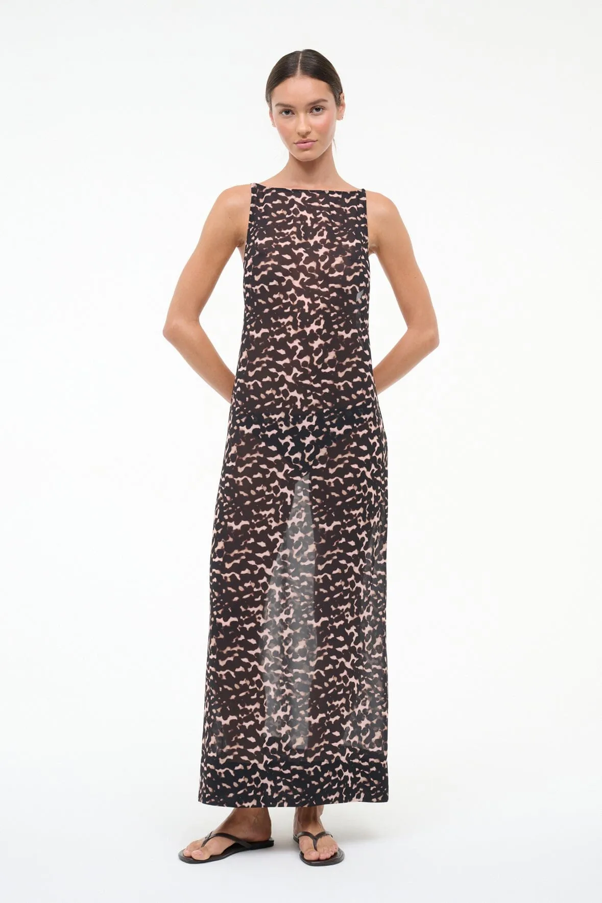 YUCA DRESS | TORTOISE sold by STAUD