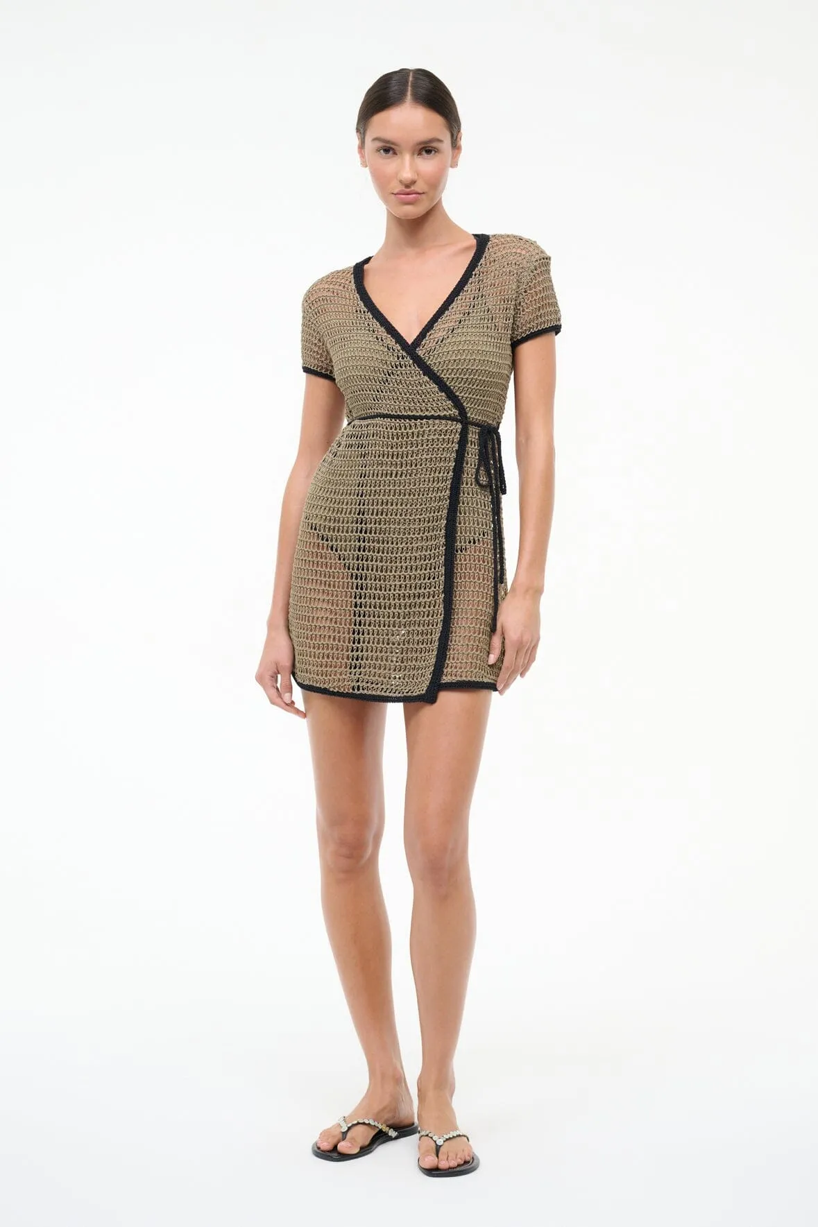 SPRITZ COVERUP DRESS | THYME BLACK sold by STAUD product image thumbnail 5