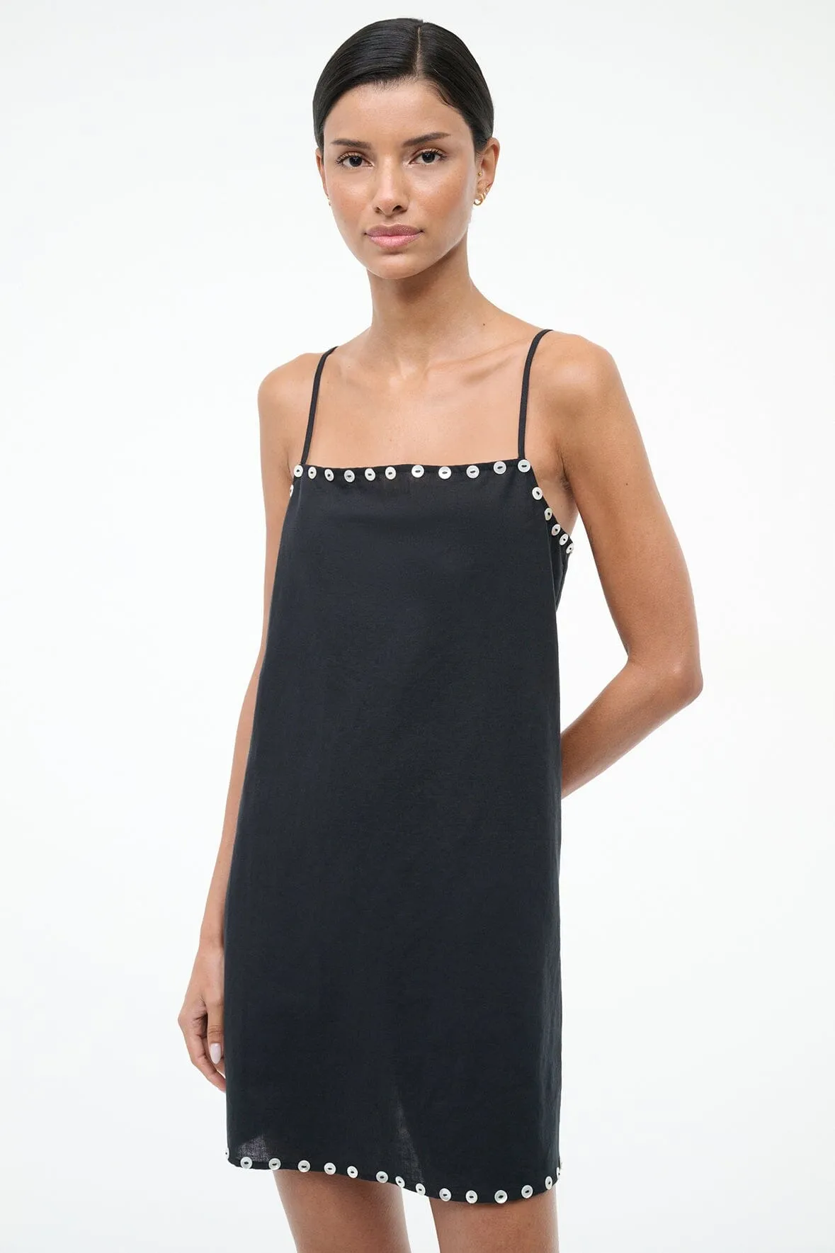 LAURA MINI COVERUP DRESS | BLACK sold by STAUD product image thumbnail 2