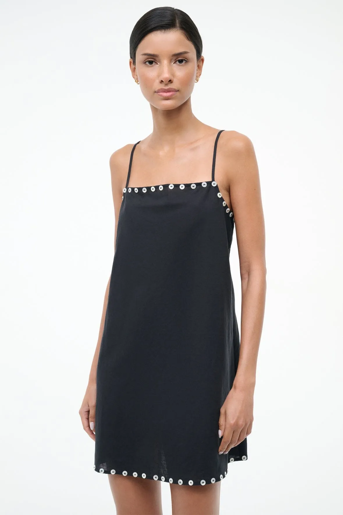 LAURA MINI COVERUP DRESS | BLACK sold by STAUD product image thumbnail 5