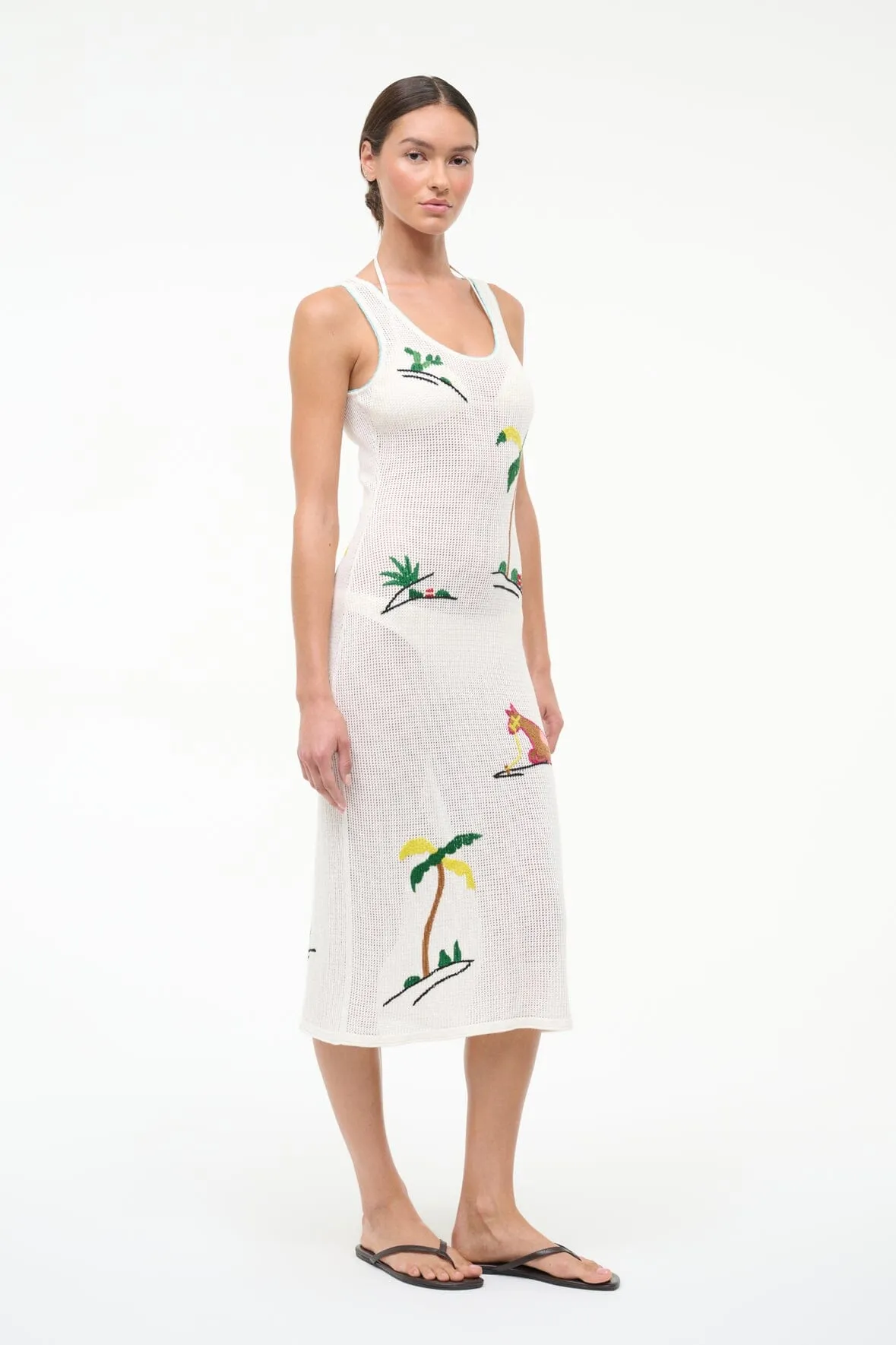 LUMA COVERUP DRESS | RIVIERA IVORY sold by STAUD product image thumbnail 3