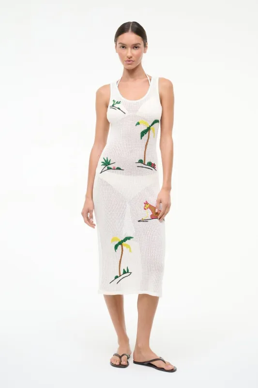 LUMA COVERUP DRESS | RIVIERA IVORY sold by STAUD