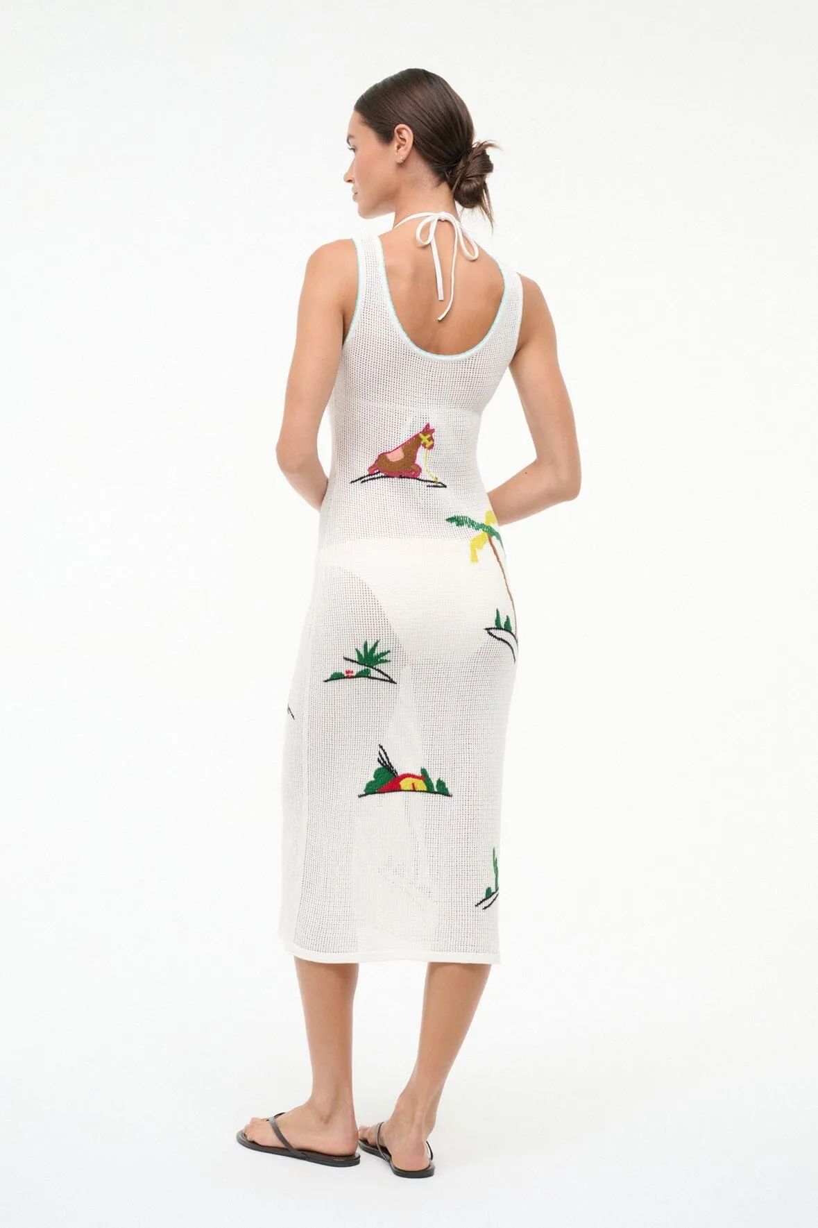 LUMA COVERUP DRESS | RIVIERA IVORY sold by STAUD product image thumbnail 4