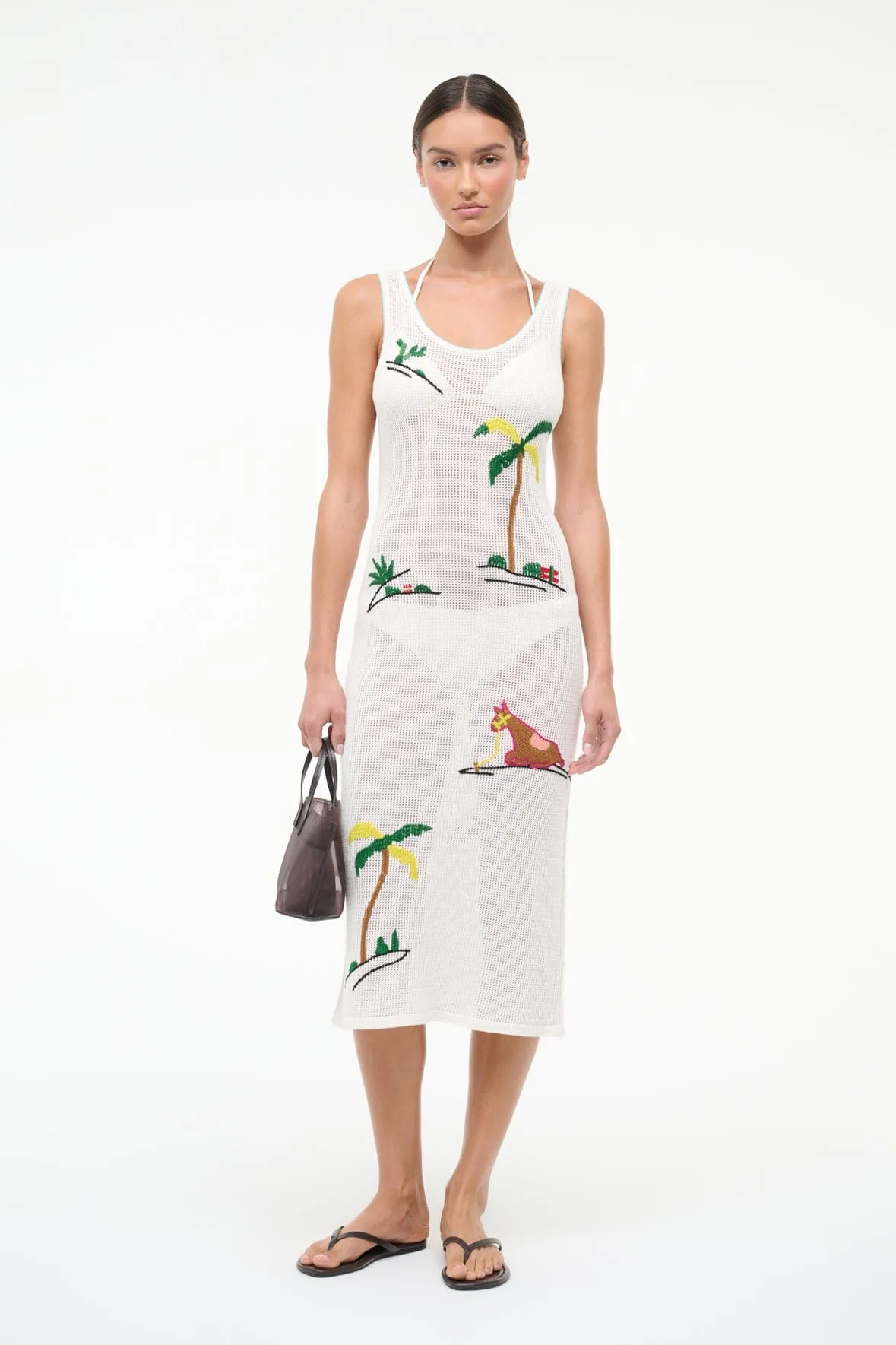 LUMA COVERUP DRESS | RIVIERA IVORY sold by STAUD product image thumbnail 5