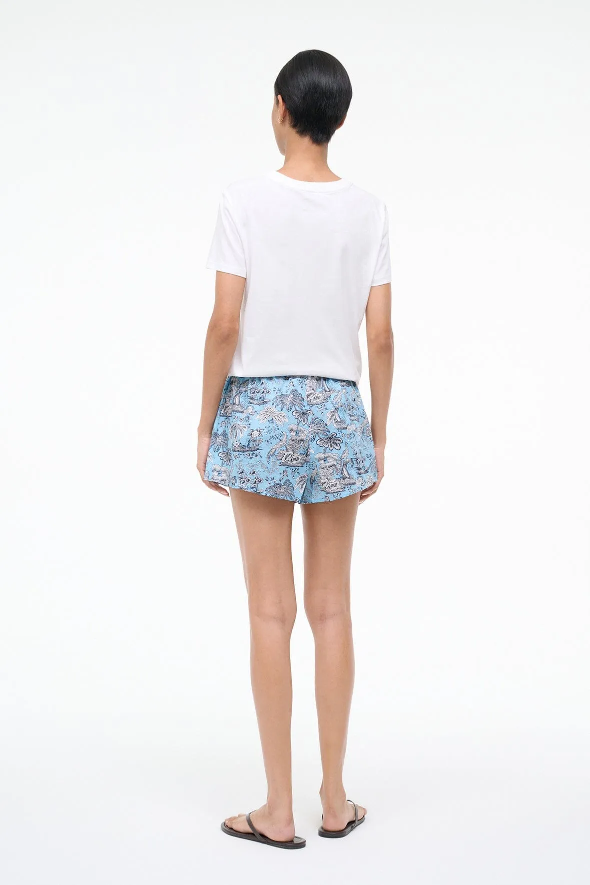 PADDLE COVERUP SHORT | SKY TOILE sold by STAUD product image thumbnail 3