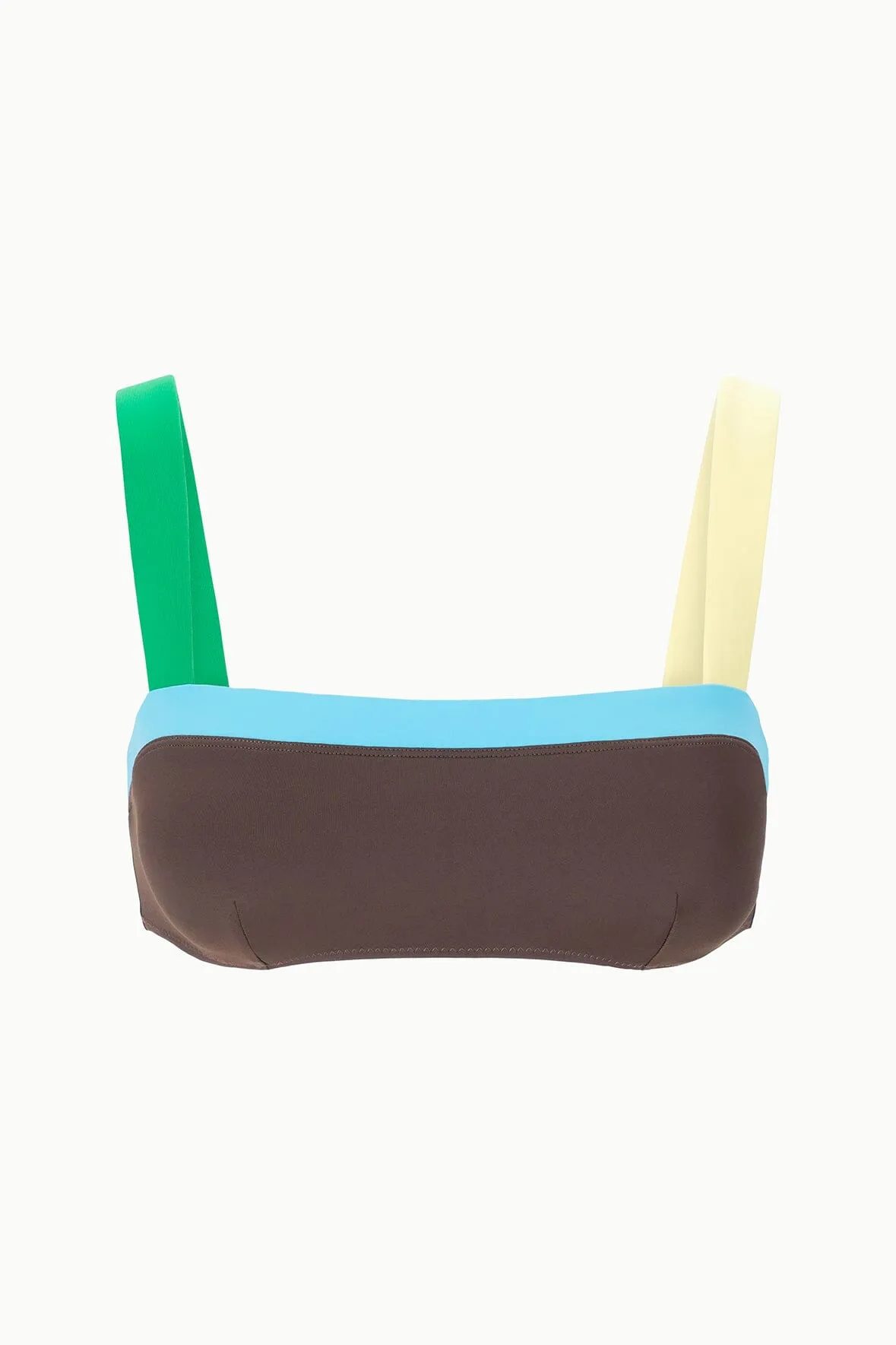 LIV BIKINI TOP | DARK CHOCOLATE MULTI sold by STAUD product image thumbnail 4