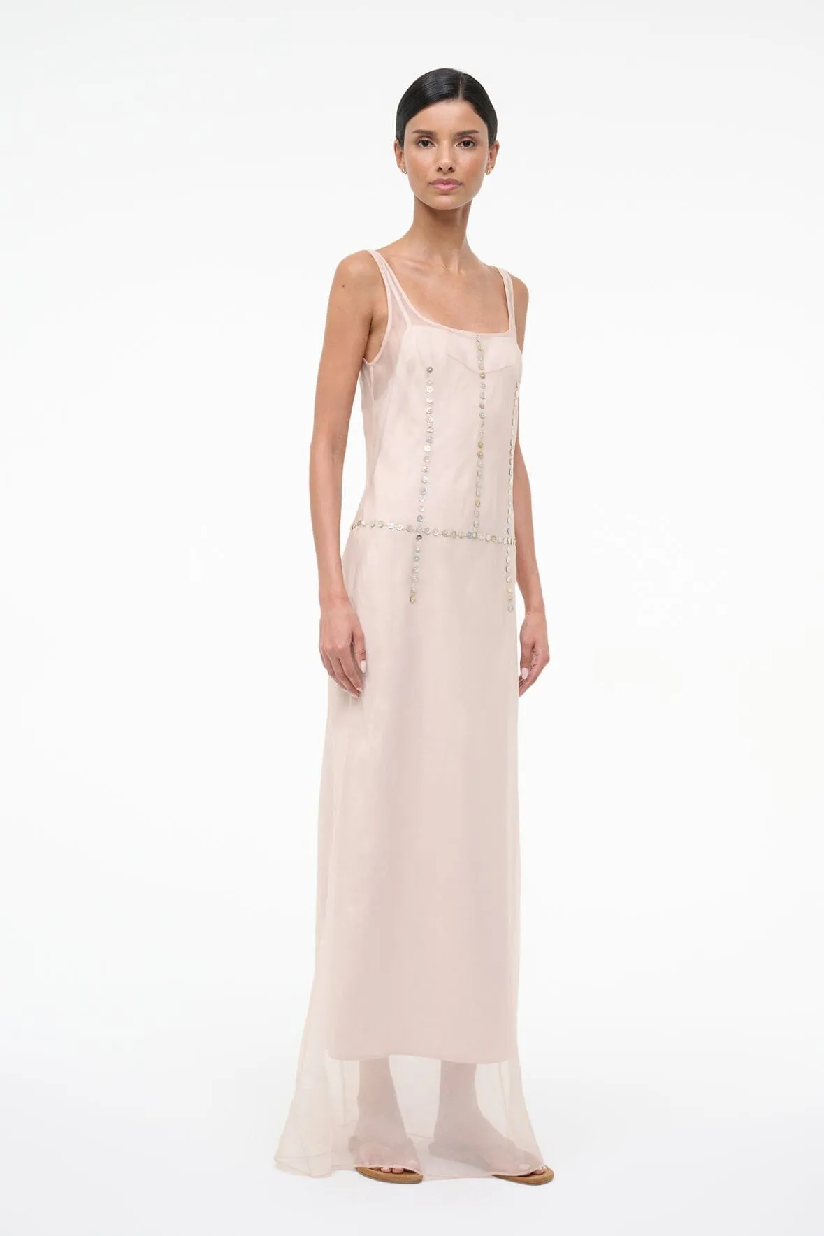 GRETA SILK DRESS | FAWN sold by STAUD product image thumbnail 3