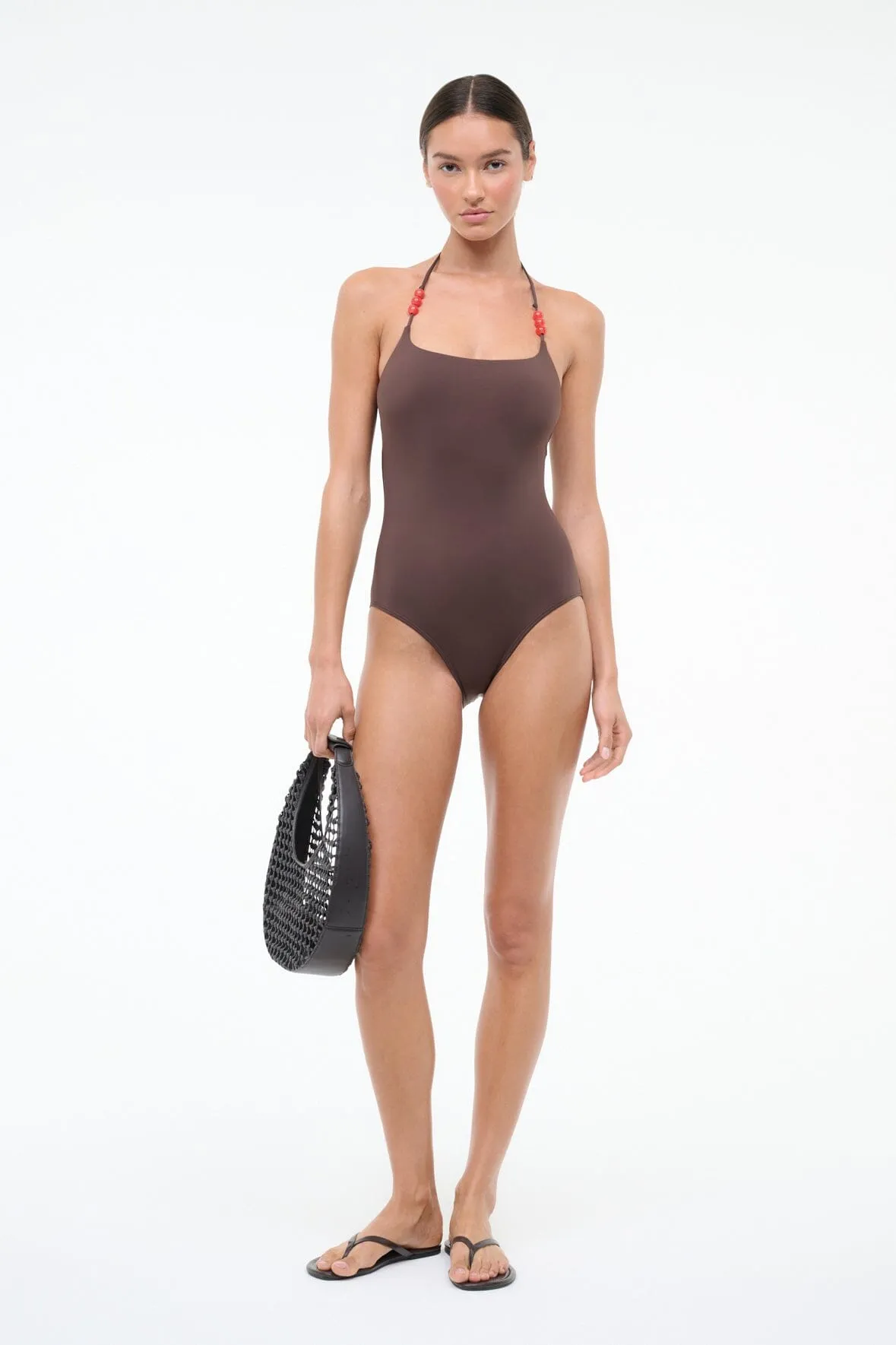 Laird One Piece | Dark Chocolate Flame sold by STAUD