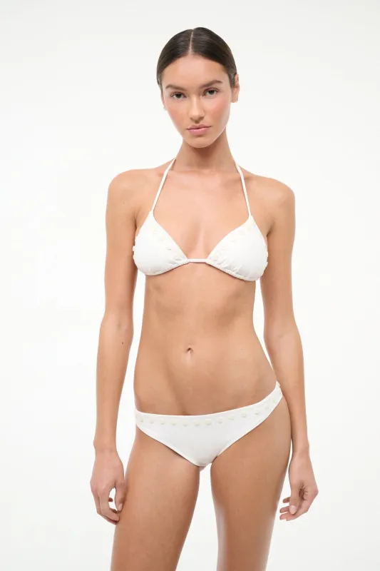 LIDO BIKINI TOP | IVORY sold by STAUD