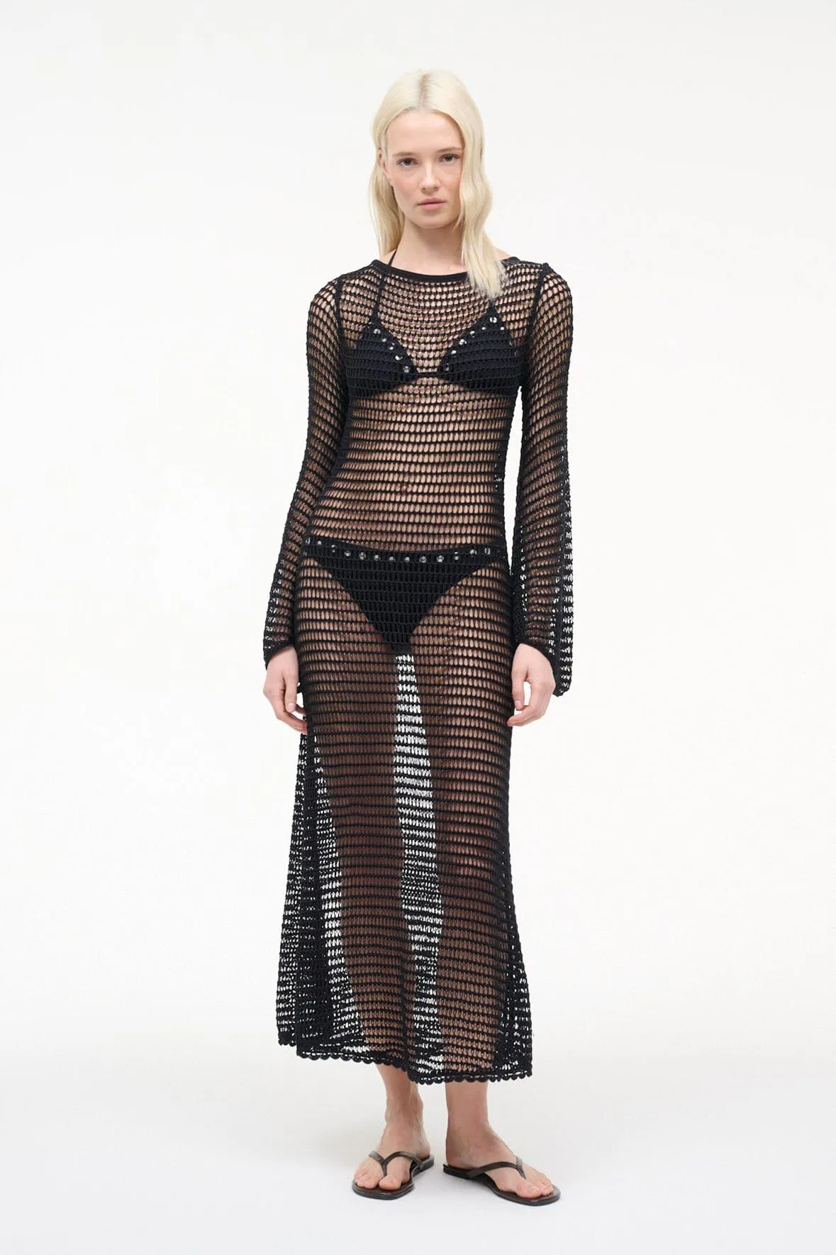 LORENA DRESS | BLACK sold by STAUD product image thumbnail 5