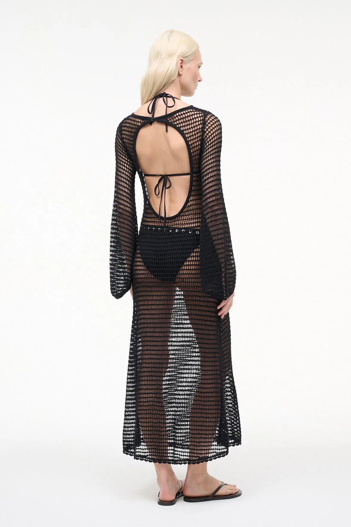 LORENA DRESS | BLACK sold by STAUD product image thumbnail 4