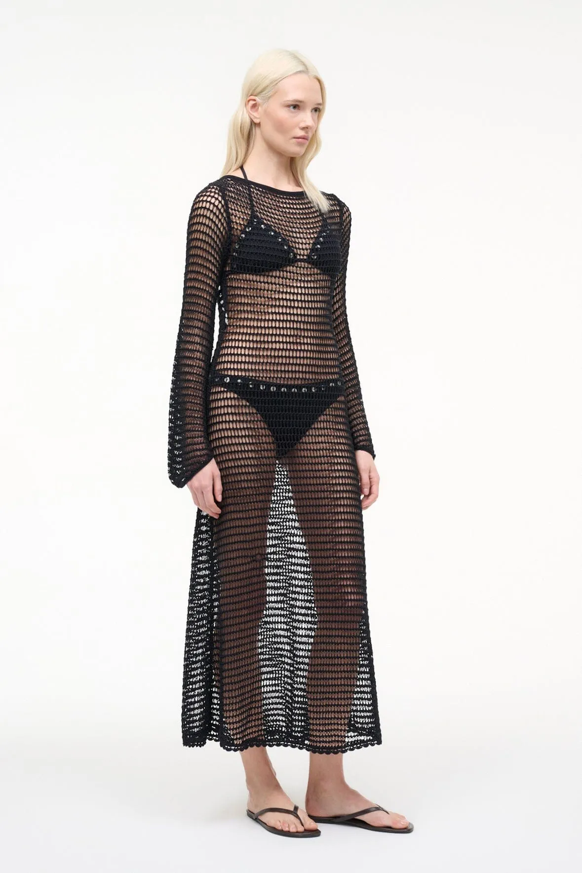 LORENA DRESS | BLACK sold by STAUD product image thumbnail 3