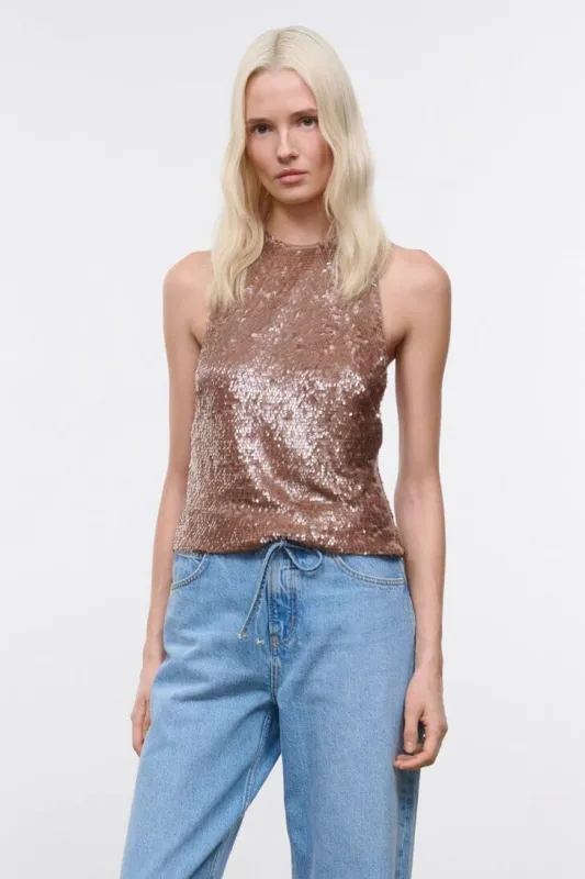 BREE TOP | FLAX sold by STAUD