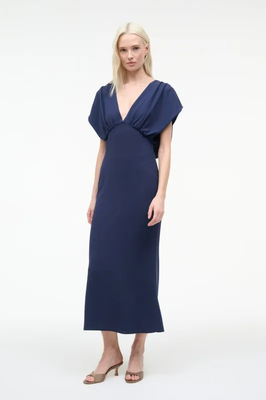 CHAR DRESS | NAVY sold by STAUD