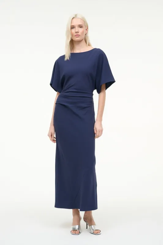 AMELIE DRESS | NAVY sold by STAUD