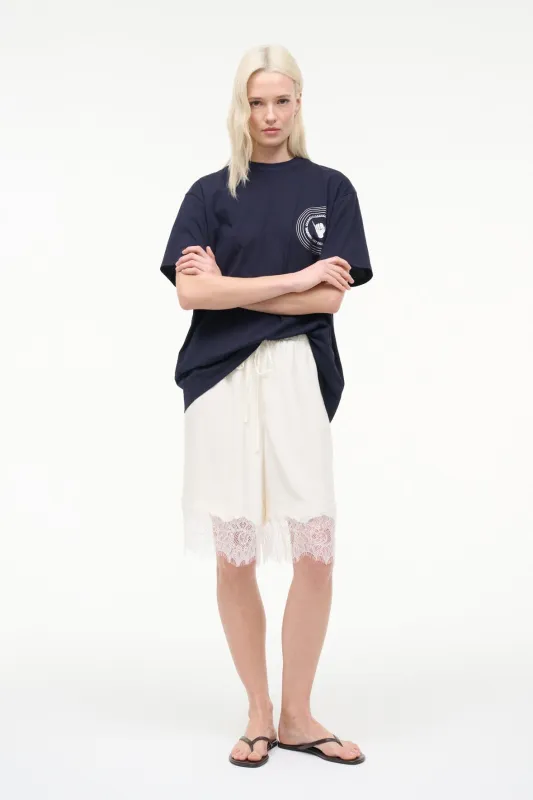 VERANO SILK SHORT | WHITE sold by STAUD