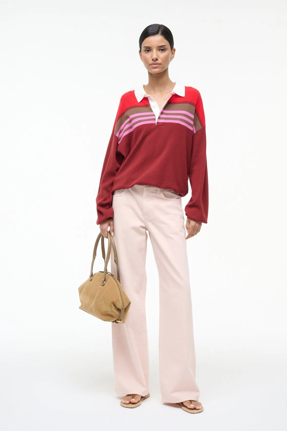 SAIL TOP | CARDINAL MULTI STRIPE sold by STAUD product image thumbnail 4