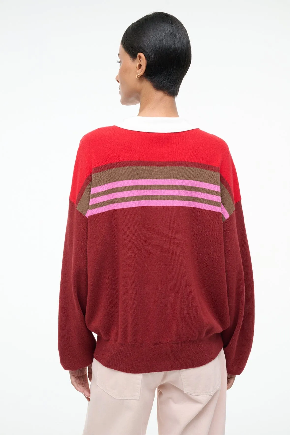 SAIL TOP | CARDINAL MULTI STRIPE sold by STAUD product image thumbnail 3