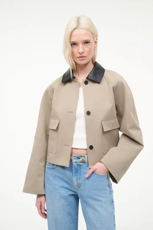 JONAH CROPPED JACKET | RIVERSTONE sold by STAUD