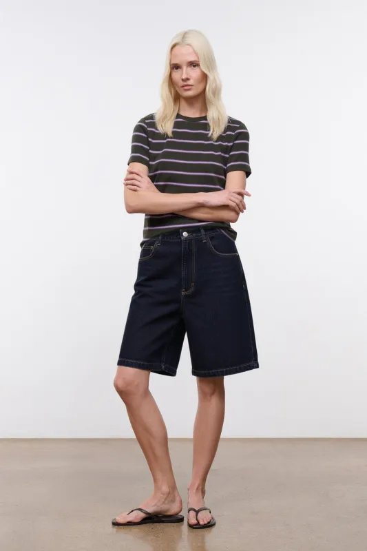 TREVOR BERMUDA SHORT | INDIGO sold by STAUD