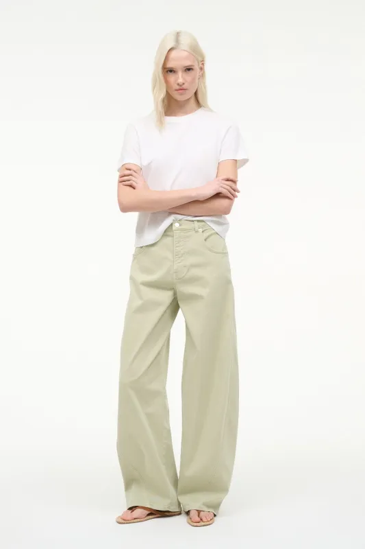 HARRISON PANT | EUCALYPTUS sold by STAUD