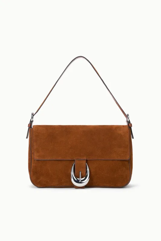 HARLOW MEDIUM BAG | TABAC SUEDE sold by STAUD
