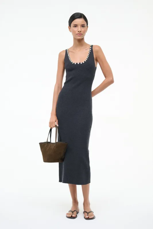 NEVA DRESS | NOCTURNE sold by STAUD