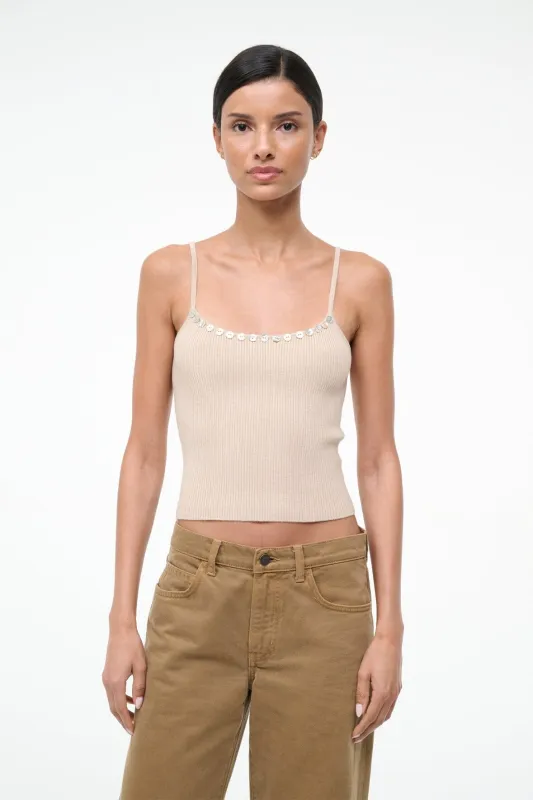 SOLEIL TANK | FAWN sold by STAUD