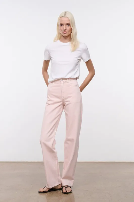 LEO HIGH RISE JEAN | ROSE sold by STAUD