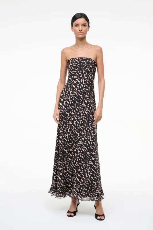 CASSIE SILK DRESS | TORTOISE sold by STAUD