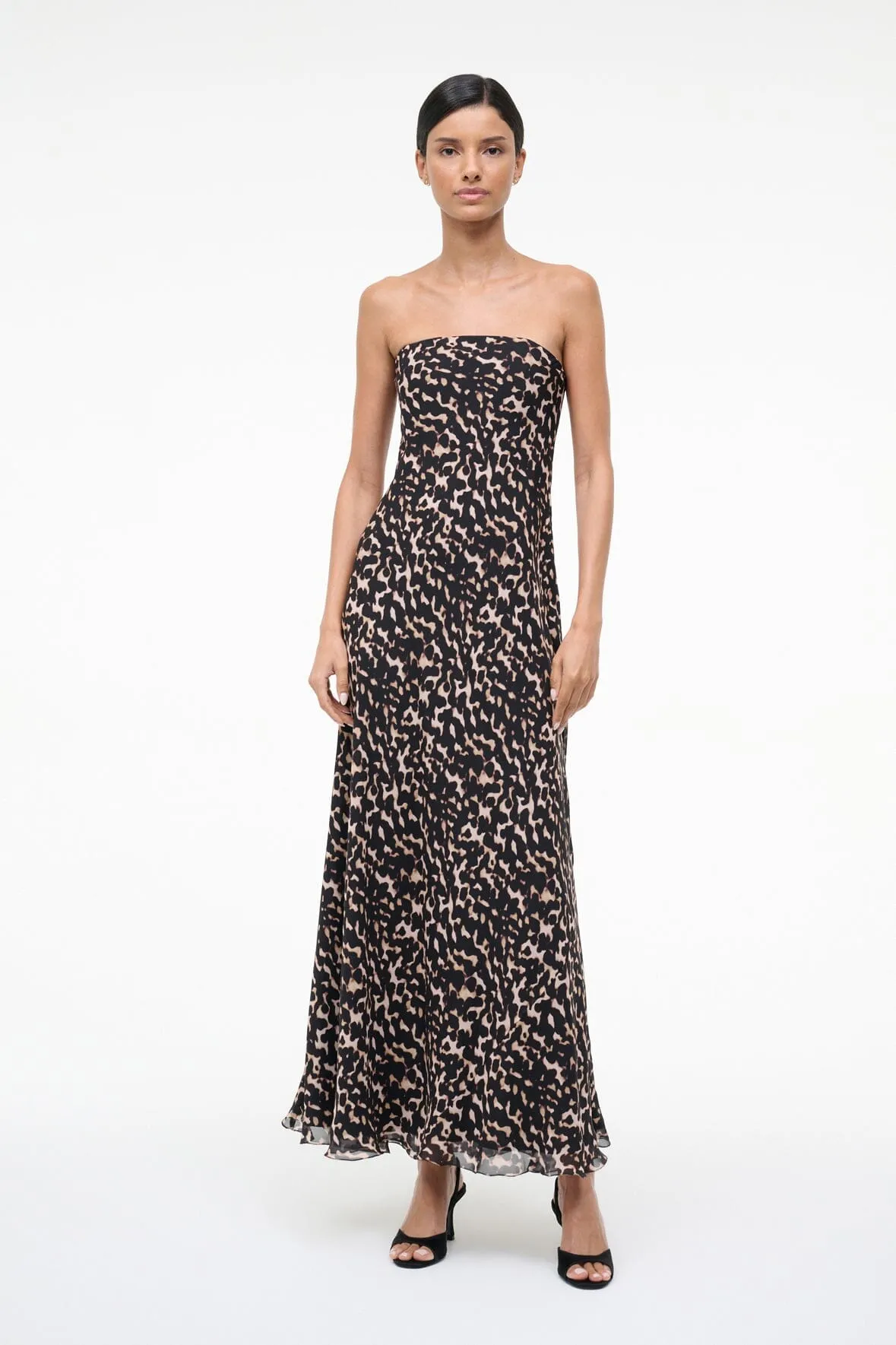 CASSIE SILK DRESS | TORTOISE sold by STAUD