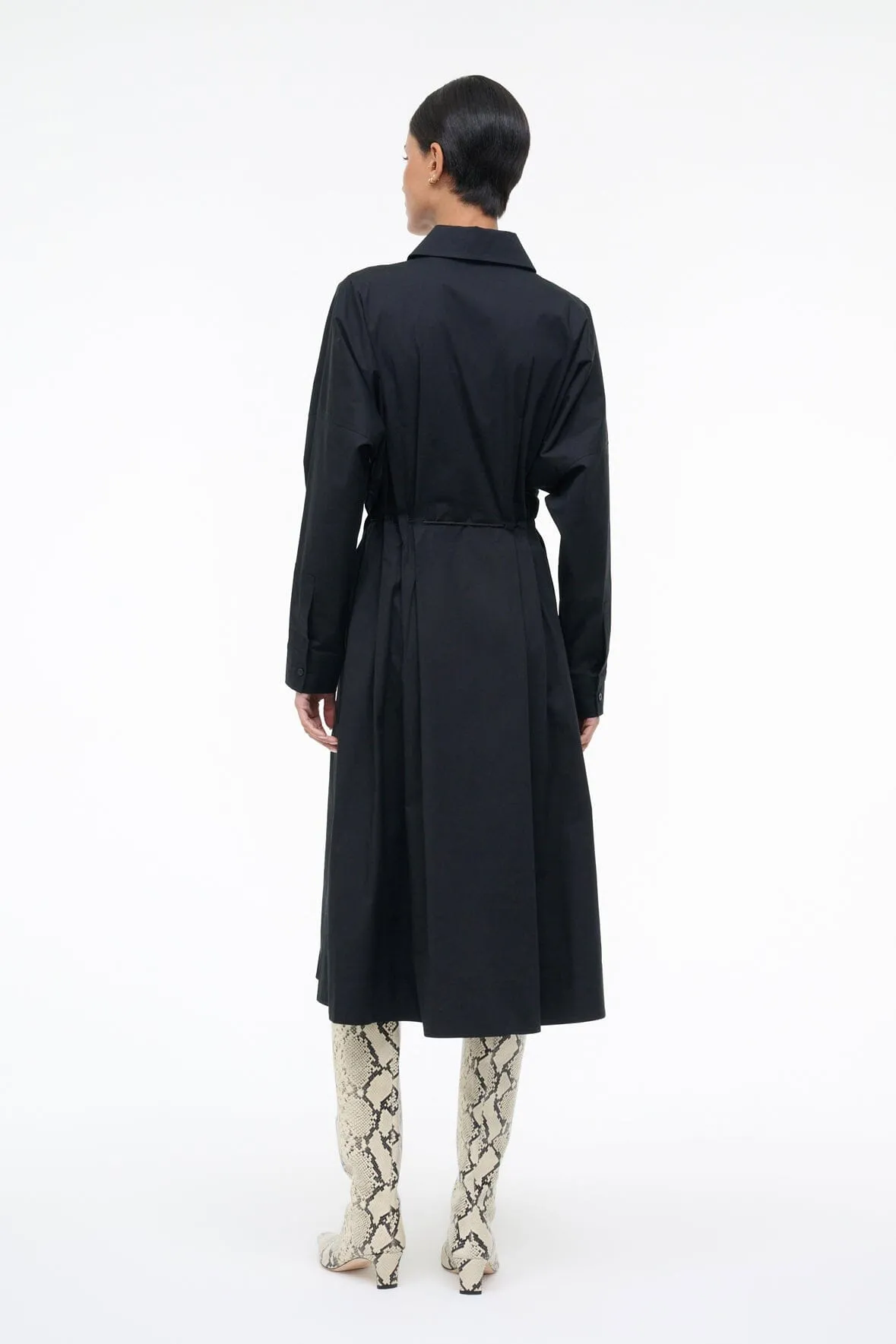 CHI MIDI DRESS | BLACK sold by STAUD product image thumbnail 3