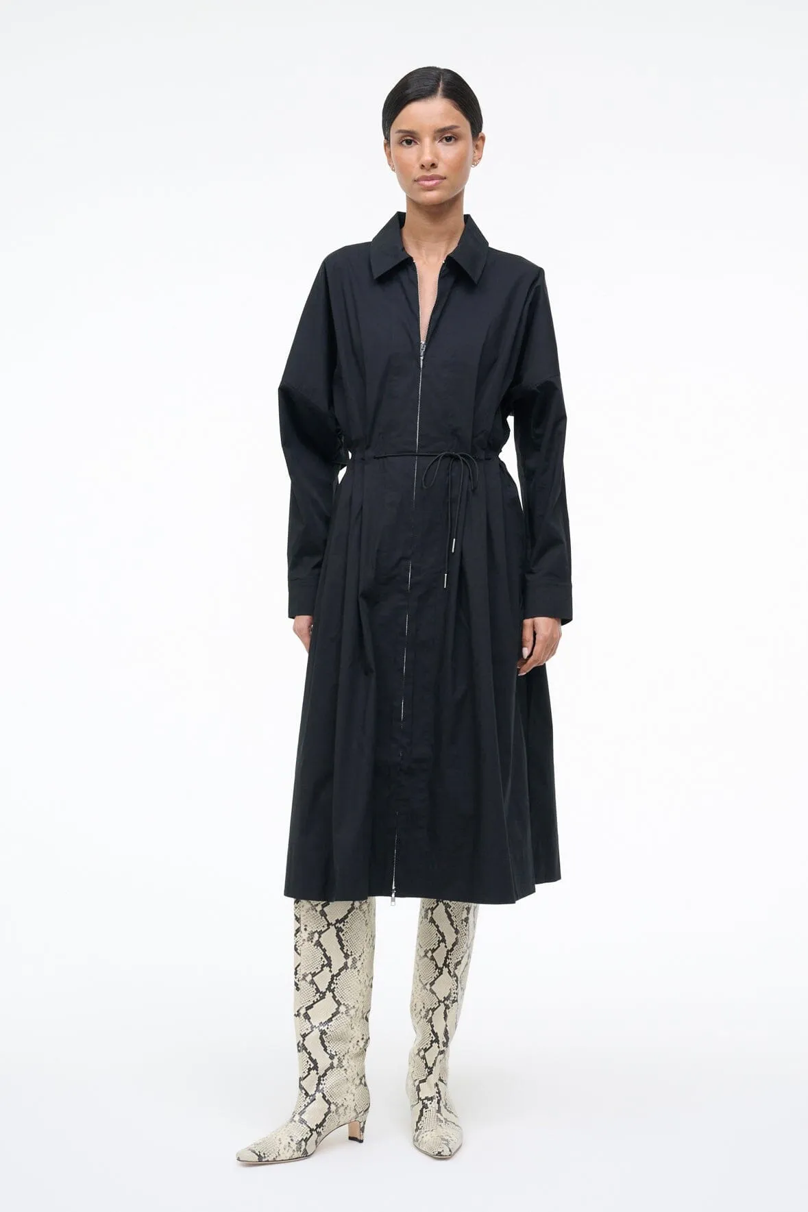 CHI MIDI DRESS | BLACK sold by STAUD