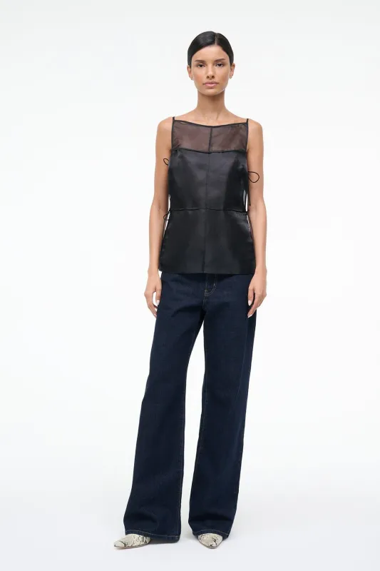 CHANDLER TOP | BLACK sold by STAUD