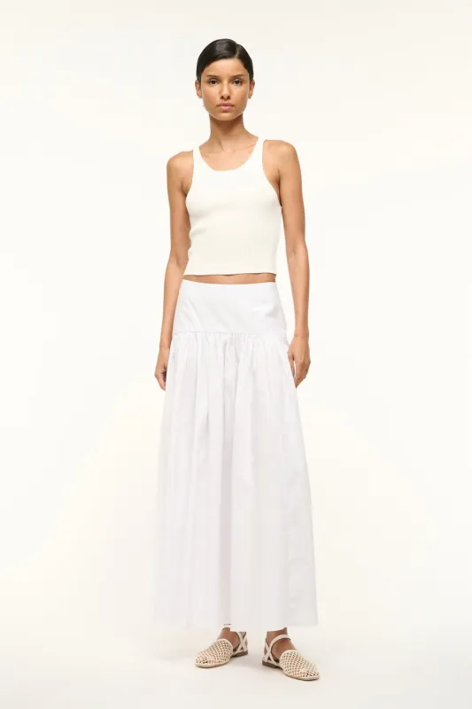 PROCIDA SKIRT | WHITE sold by STAUD